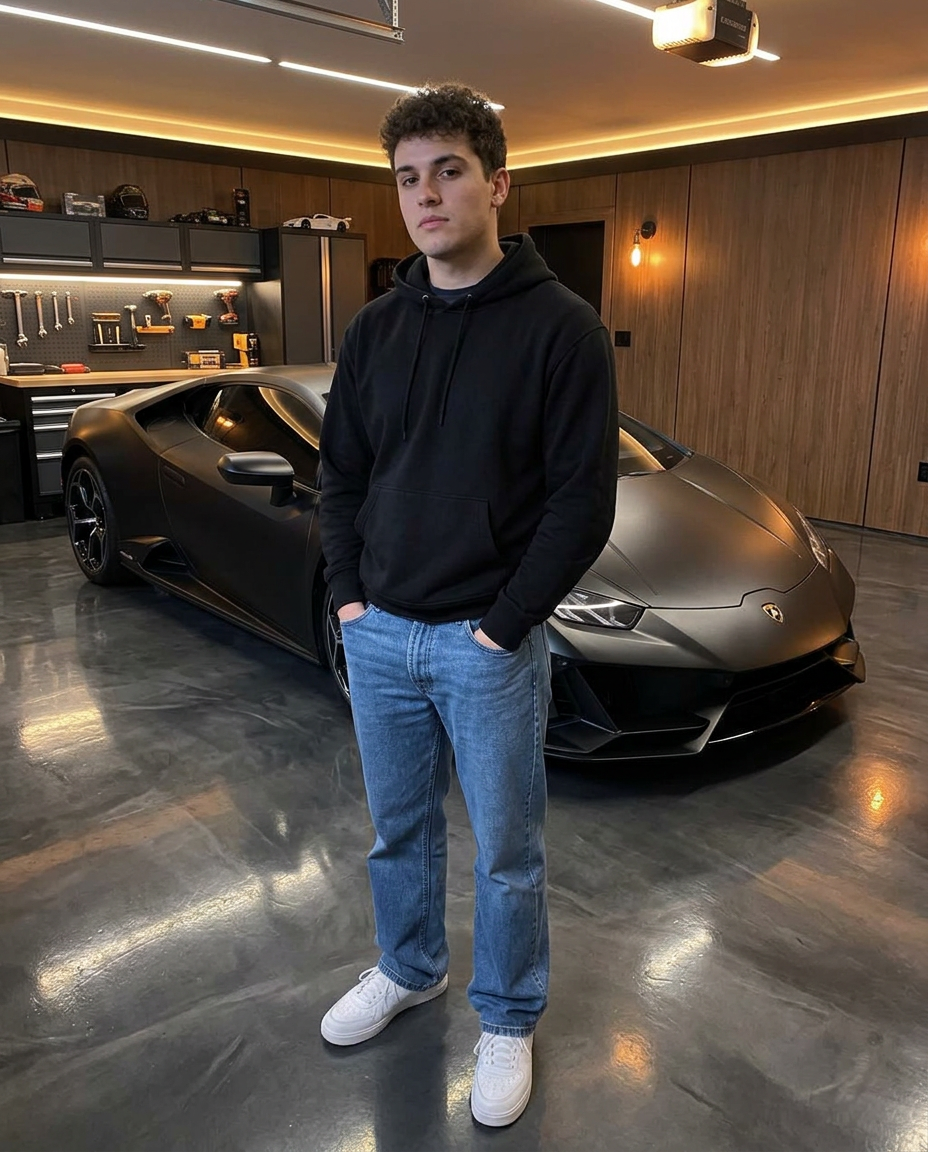 Parking level to private supercar garage, After